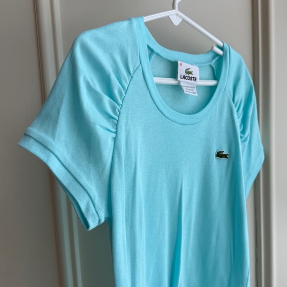 Lacoste T-shirt w/Ruched Sleeve Detail - Picture 5 of 8